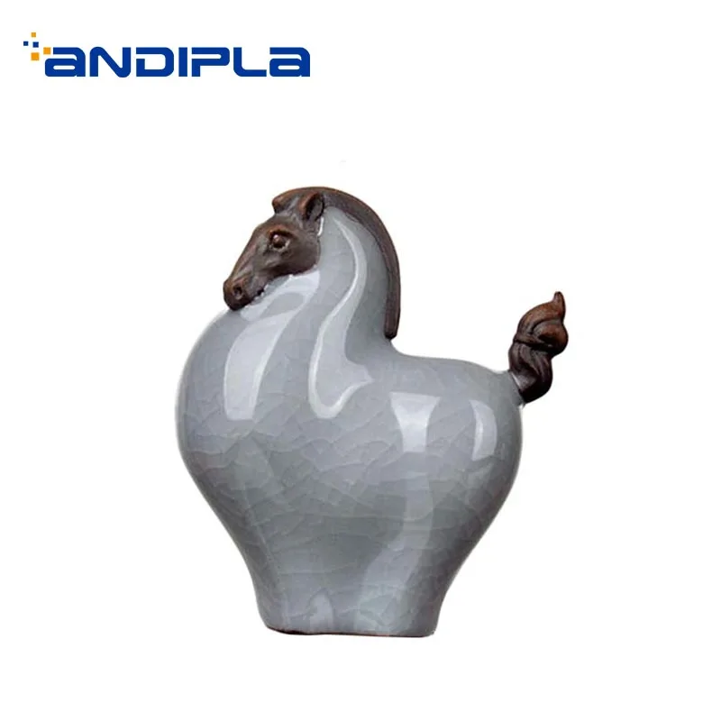 Креативный декоративный орнамент керамические фарфоровые пони с трещинами