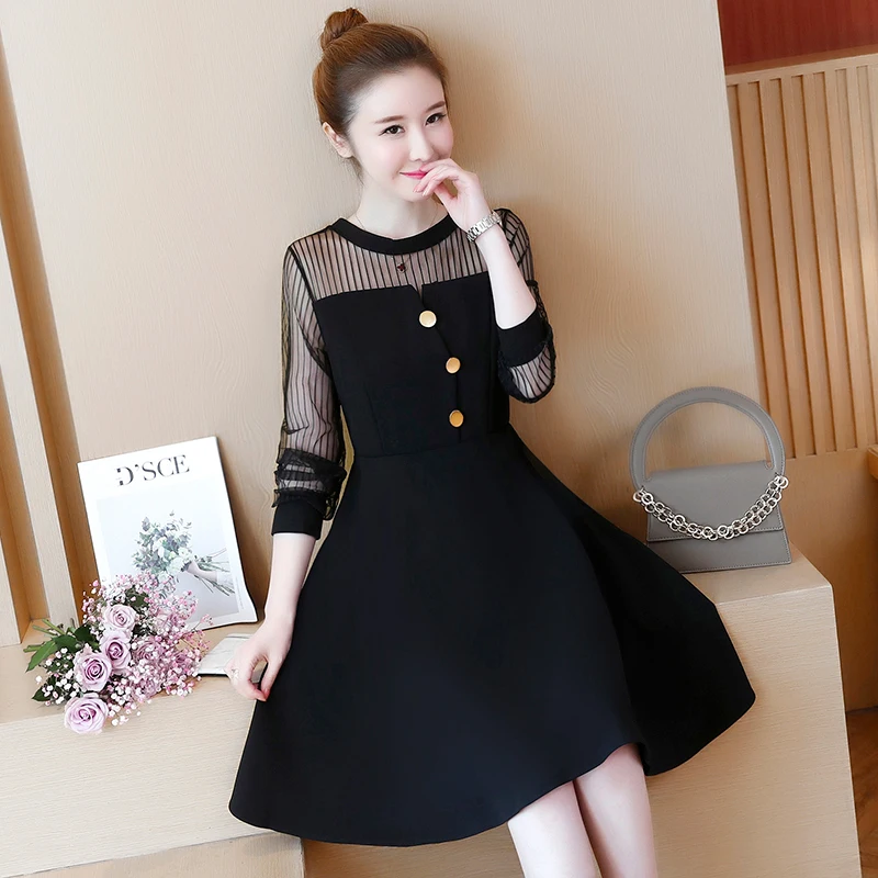 Плюс Размеры 2018 новые осенние модные женские туфли платье лоскутное тонкий сетки