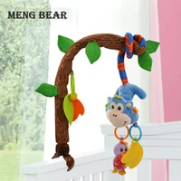 meng bear baby rattles toys mobiles bendable infant crib hanging toy bed bell music teethers rustle paper for 0 12 months baby