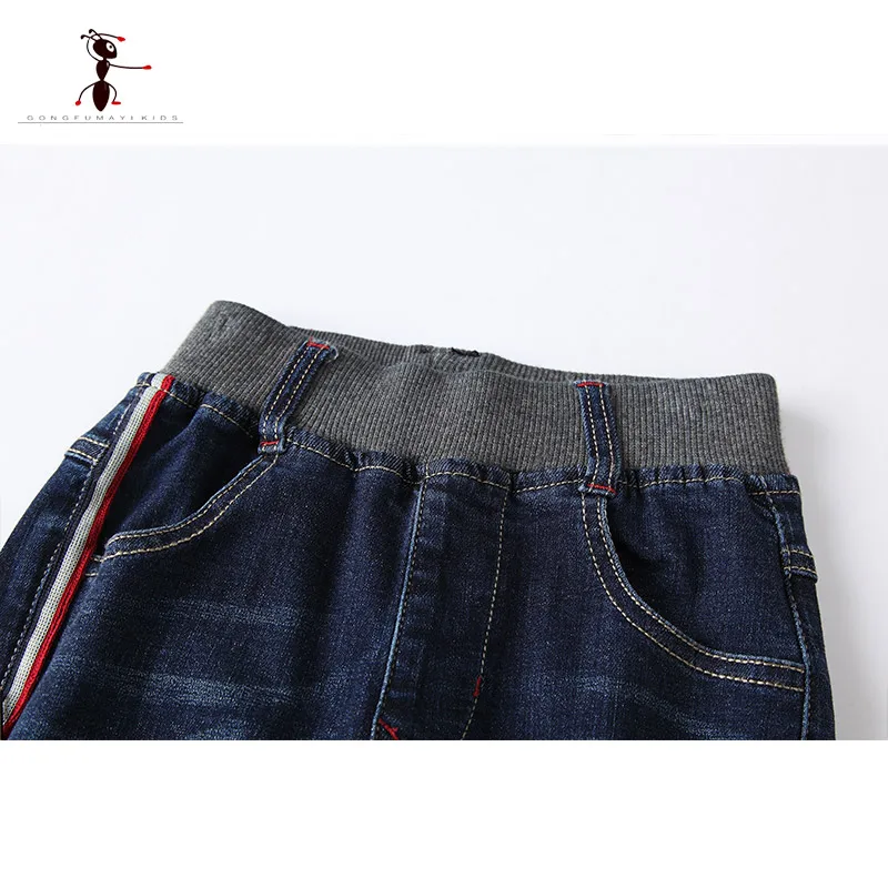 Kung Fu Ant/повседневные джинсы Милые легкие брюки для мальчиков с длинными рукавами