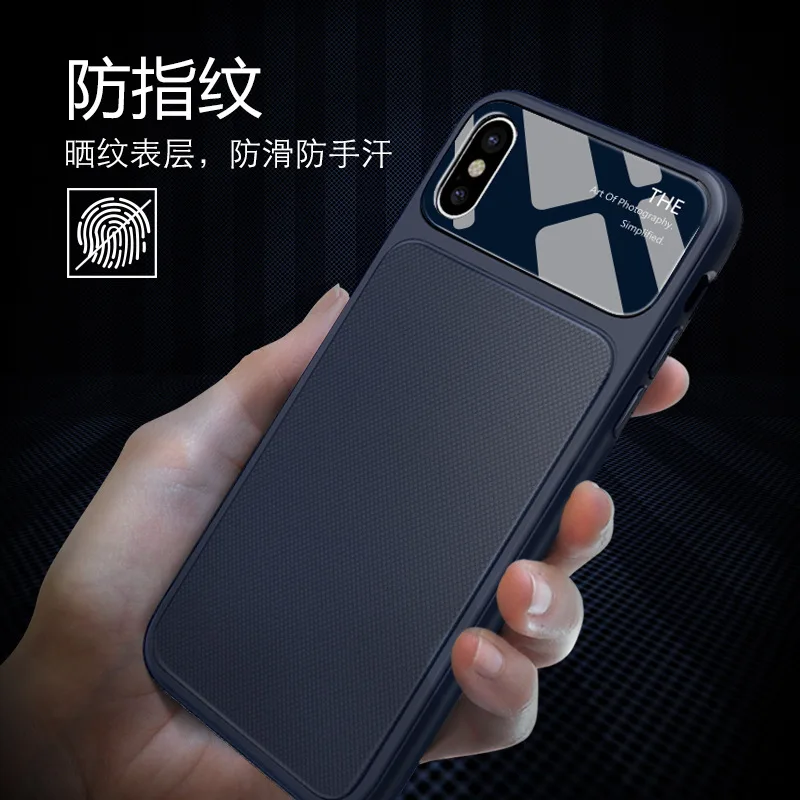sFor iPhone X 10 Case TPU &amp Screen Protector 9H Tempered Glass Knight Back Cover For 8 7 Puls Coque Fundas Capa |
