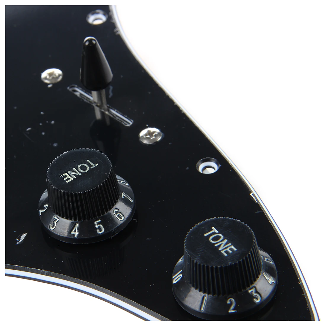 Загружено Prewired электрогитары Pickguard пикапы 11 Отверстие HSH черный|pickguard pickup|prewired