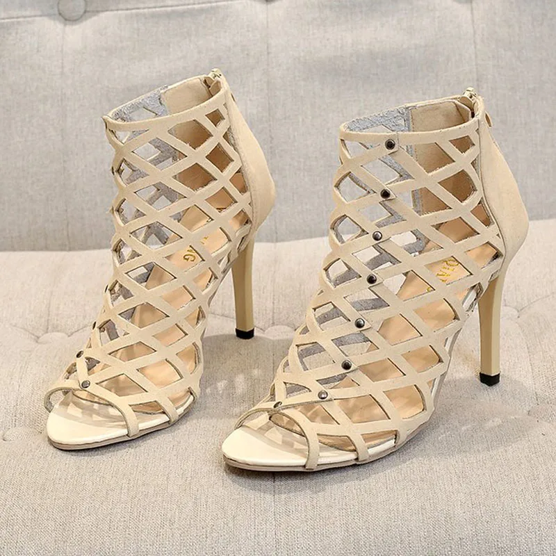 HEE GRAND/Новые Модные женские босоножки на молнии туфли высоком квадратном каблуке