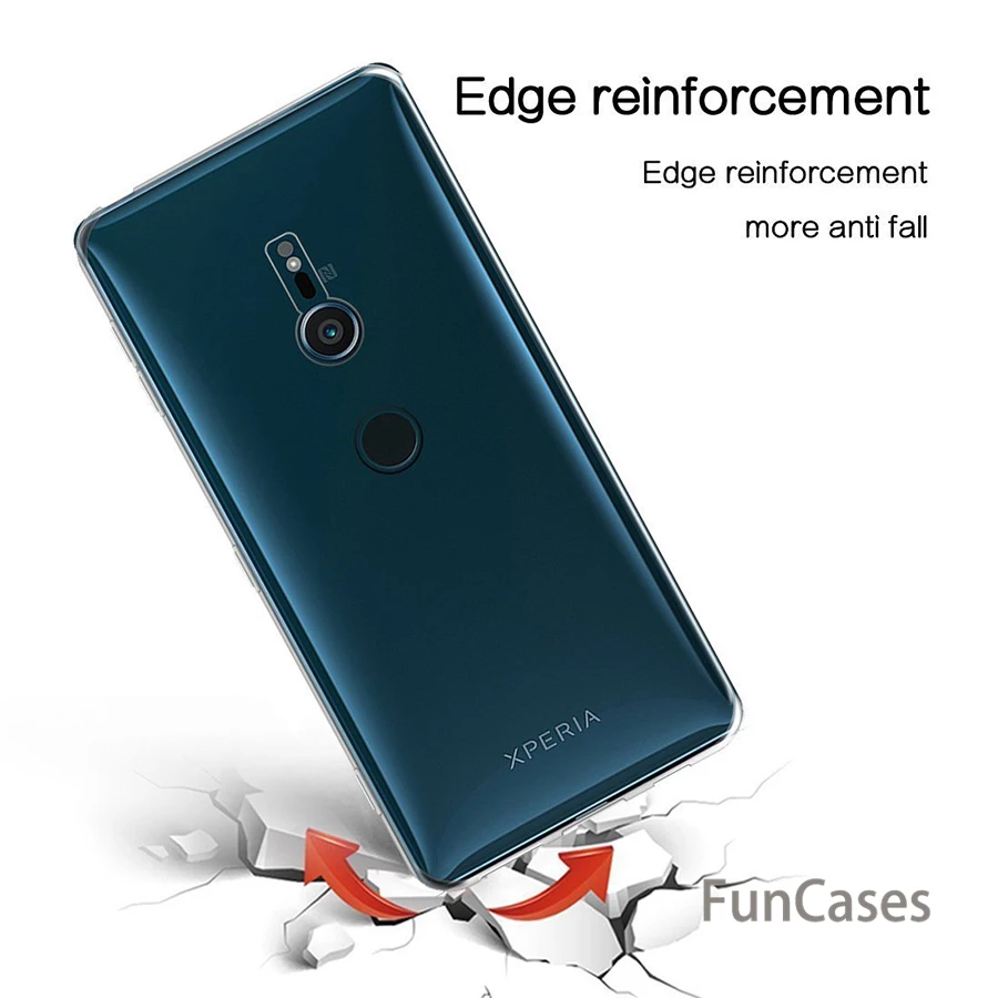 Для sony XZ2 компактный корпус прозрачный чехол для Xperia мини Премиум Чехлы XA2 плюс L2