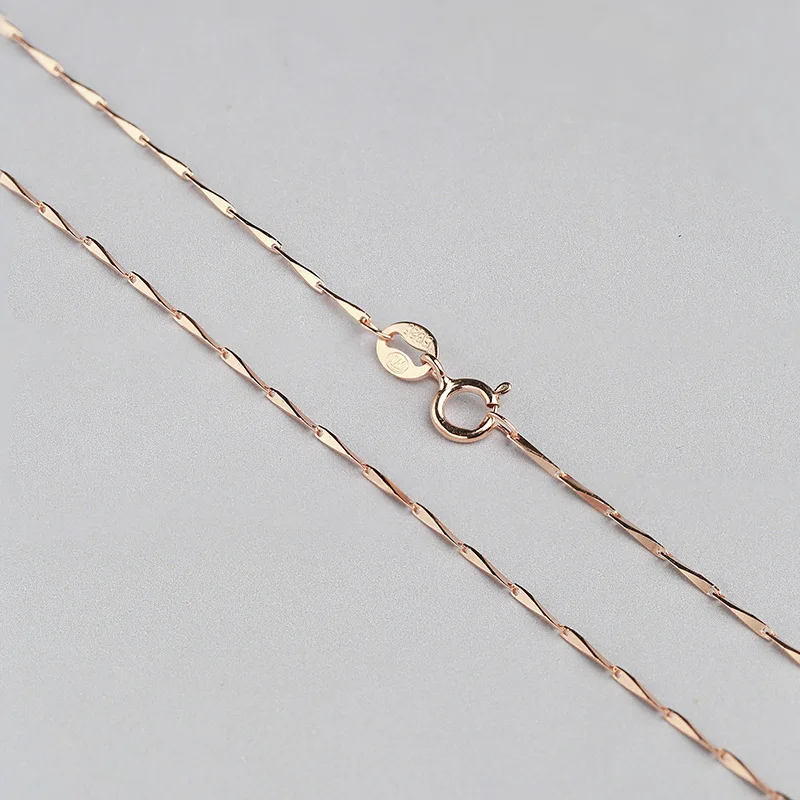 Стерлингового серебра 0 7 мм семена дыни цепи выбрать Цвет/однотонные юбки длиной