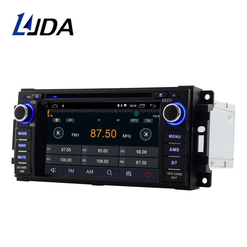 LJDA Android 10 автомобильный Радио Мультимедиа DVD gps для Dodge ram 1500 Chrysler Sebring Jeep Compass Commander Grand Cherokee Wrangler