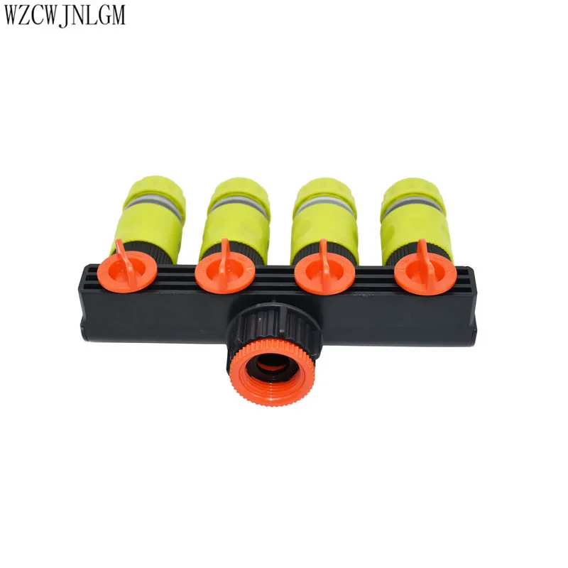 Разветвитель для садового орошения с 4 ходовым краном 1 шт.|hose fitting|1/2 hose connectoradapter |