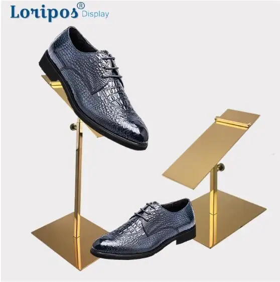 Модный золотистый держатель для обуви из нержавеющей стали | Дом и сад