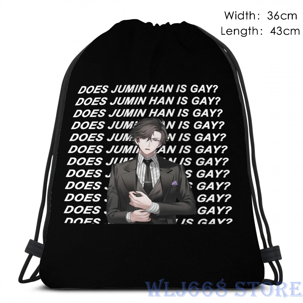 Забавные Наплечные сумки с графическим принтом для женщин JUMIN HAN IS Гей (черный)