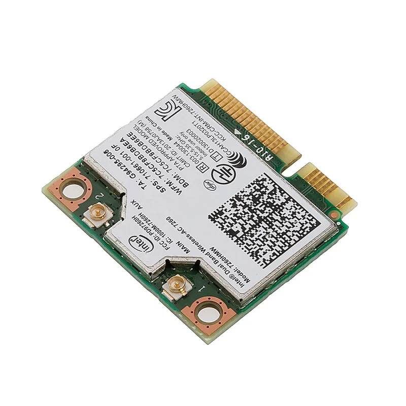 2021 новая Двухдиапазонная Беспроводная плата AC 7260HMW Mini PCI E BT4.0 для Intel HP SPS 710661