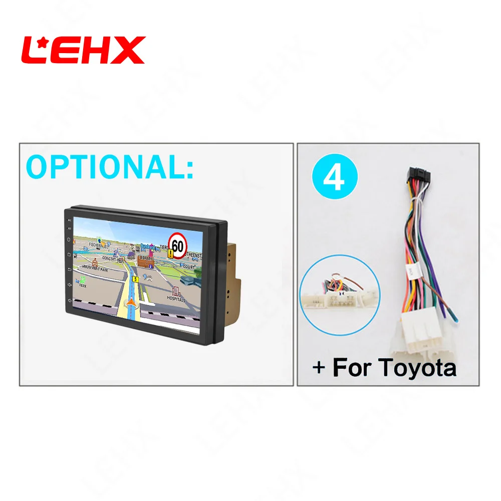 LEHX " автомобильный Android 8,1 автомобильный Радио Автомобильный gps навигатор мультимедийный видео плеер dvd для Volkswagen Nissan hyundai Kia toyata CR-V - Цвет: LE7015-TOY