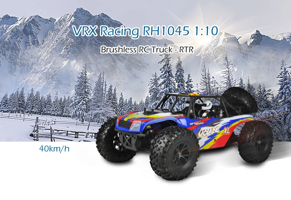VRX гоночный RH1045 RC автомобиль 1:10 бесщеточный альпинистский Грузовик водонепроницаемый 4WD внедорожный высокоскоростной пульт дистанционного управления Monster Truck