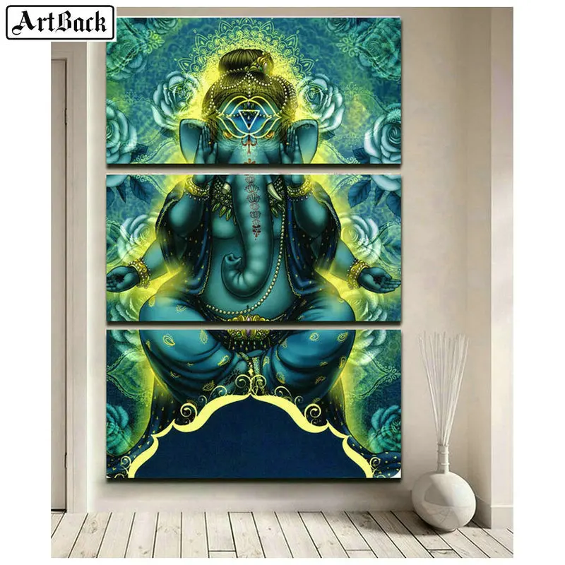 Алмазная 5d картина сделай сам слон Бог Индия религия полная выкладка алмазная