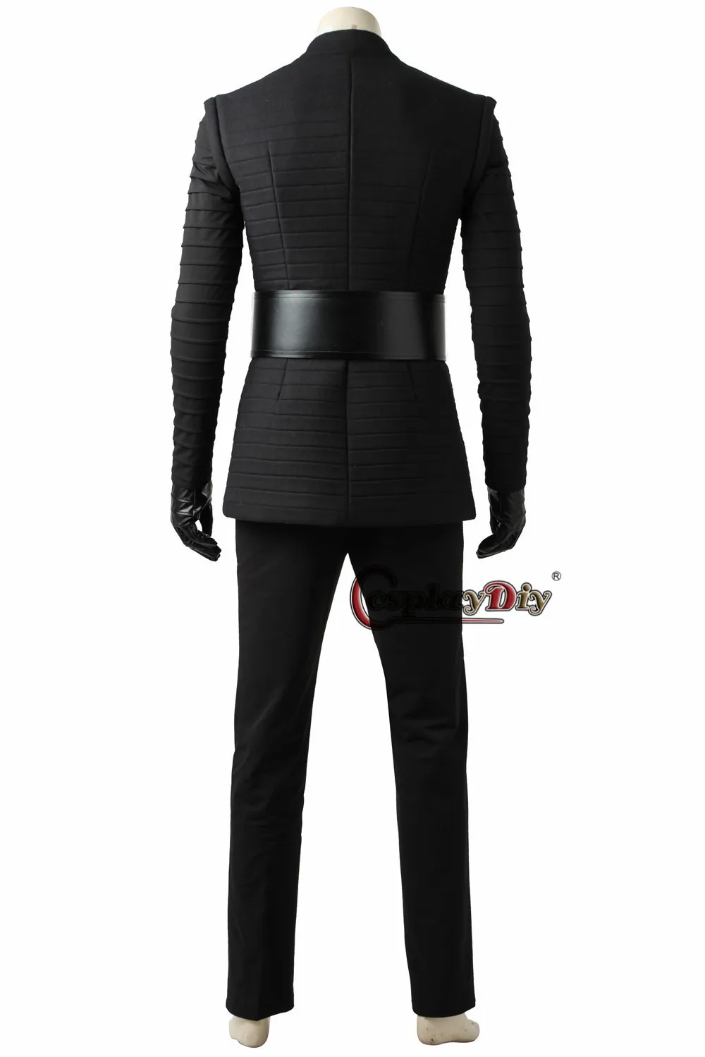 Cosplaydiy The Last Jedi Kylo Ren Cosplay Costume Black Version Men Halloween Clothes Gloves Boots Custom Made