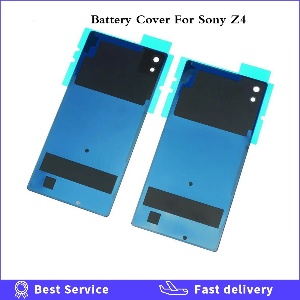Чехол для аккумулятора SONY Z4 5 2 дюйма Задняя стеклянная панель Z3 Plus Корпус задней