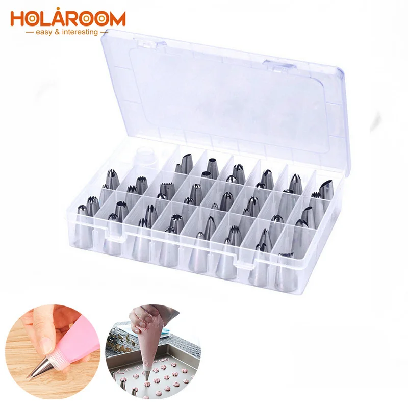 24 шт./компл. торта Печенье Шоколад Кондитерские наконечники сопла из нержавеющей