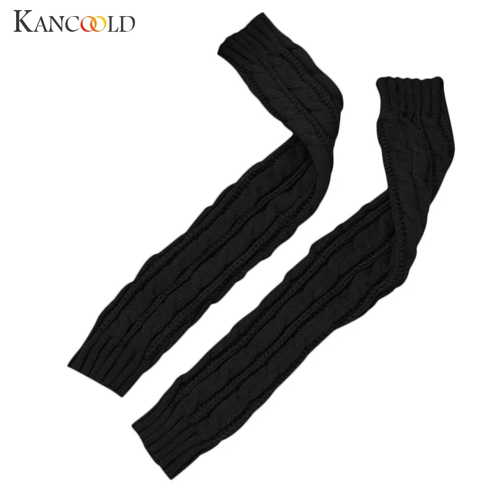 Перчатки kancoold зимние из конопли с цветами без пальцев Вязаные длинные перчатки высокого качества мягкие модные повседневные женские перчатки 2018NOV23