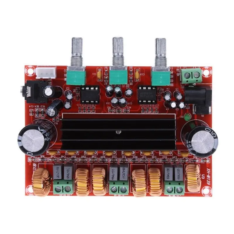 

TPA3116 2.1 Digital Audio Amplifier Board TPA3116D2 Subwoofer Speaker Amplifiers DC12V-24V 2*50W+100W