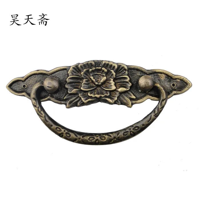

[Haotian vegetarian] European classical retro brass handle drawer cabinet door handle HTD-156