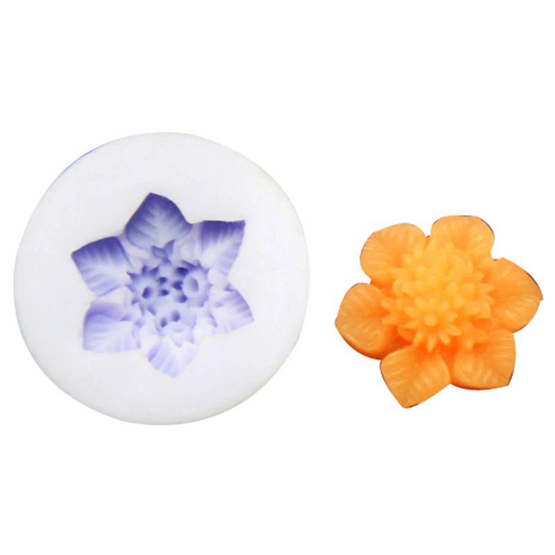 Сделай Сам силиконовые формы для украшения торта помадка Плесень Мини Цветочный