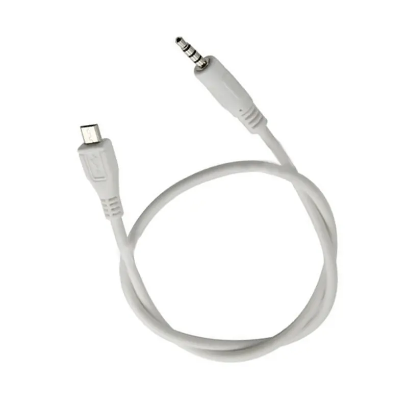 3.5 мм стерео мужчина к Micro USB 5 Булавки Мужской M/M адаптер конвертер аудио кабель 0.5