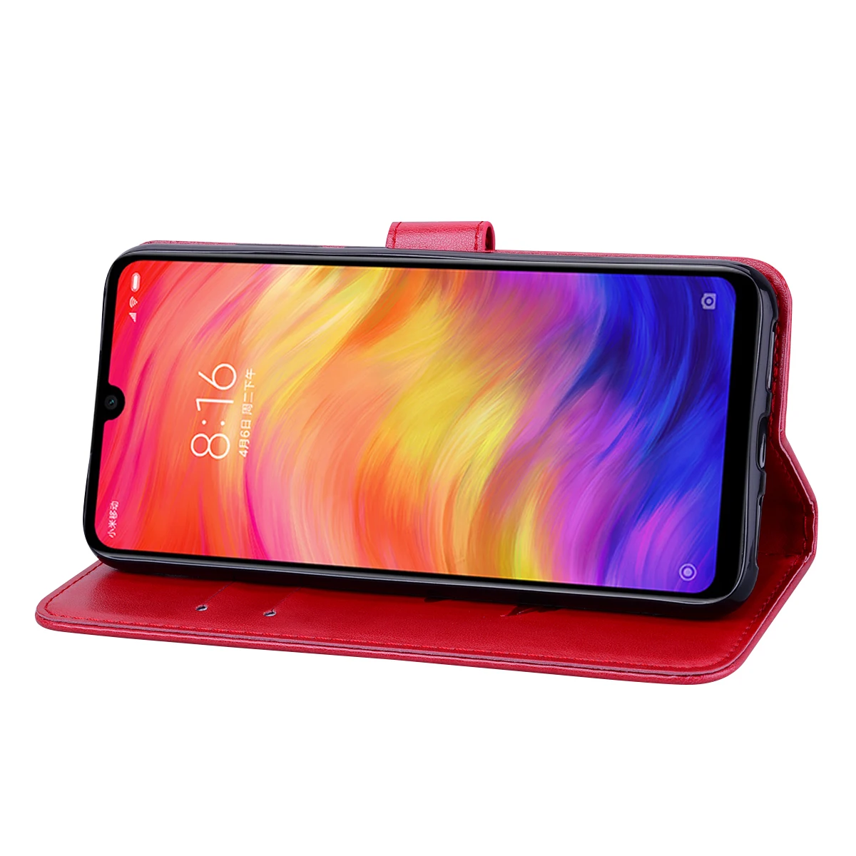 Чехол для телефона с цветочным рисунком Xiaomi Redmi Note 7 Pro Go откидная Силиконовая