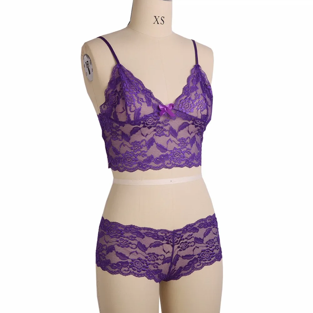 Женское сексуальное кружевное нижнее белье с глубоким v образным вырезом