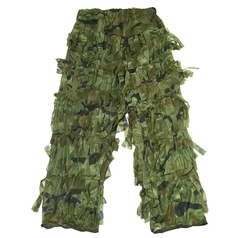 Снайпер спецназ Ghillie костюм Ghilly Yowie стяжка ткань страйкбол Пейнтбол боевой тактический Цифровой Лесной балахон
