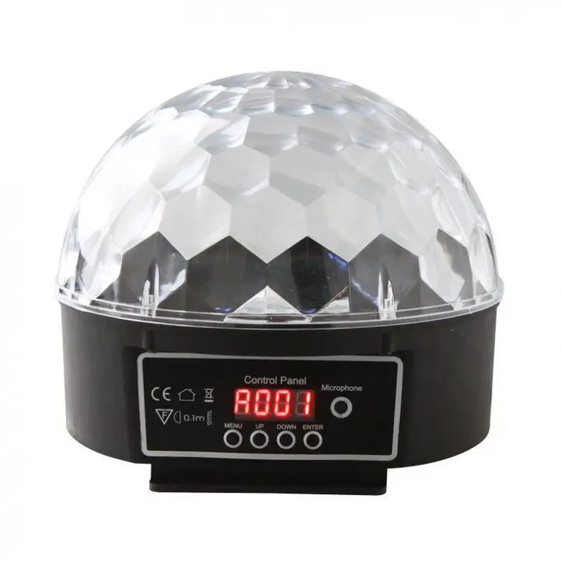 DMX512 LED RGB Crystal Magic Ball DJ Disco Stage Light Lamp Digital Lighting Effect for Party | Лампы и освещение