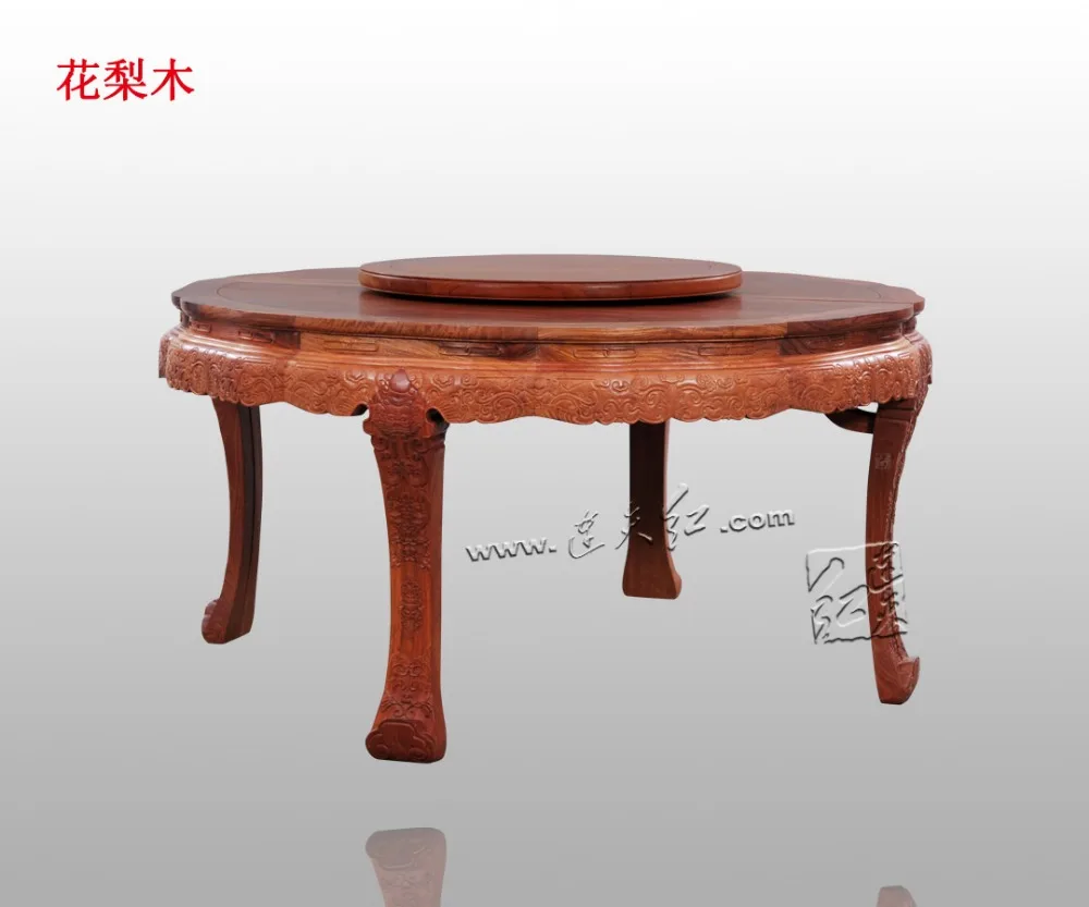 Мебель для дома из розового дерева круглый обеденный стол набор гостиной твердой