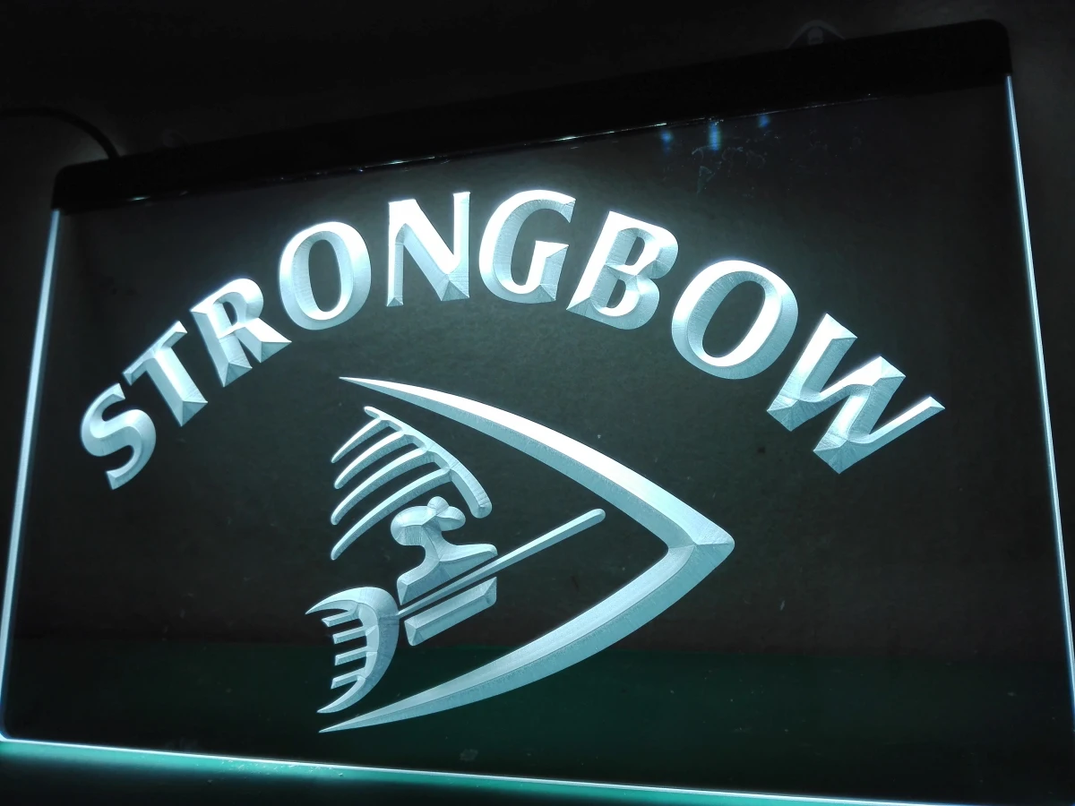 LE151 Strongbow пивной бар напиток Паб Новый светодиодный неоновый светильник знак для