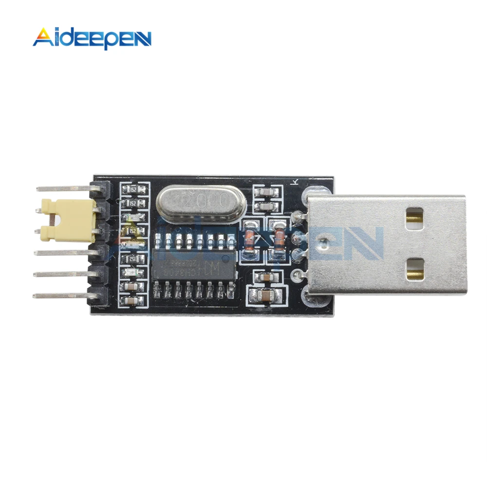 10 шт. USB в TTL преобразователь UART модуль адаптера CH340G CH340 3 В 5 замена Pl2303 CP2102|Детали и