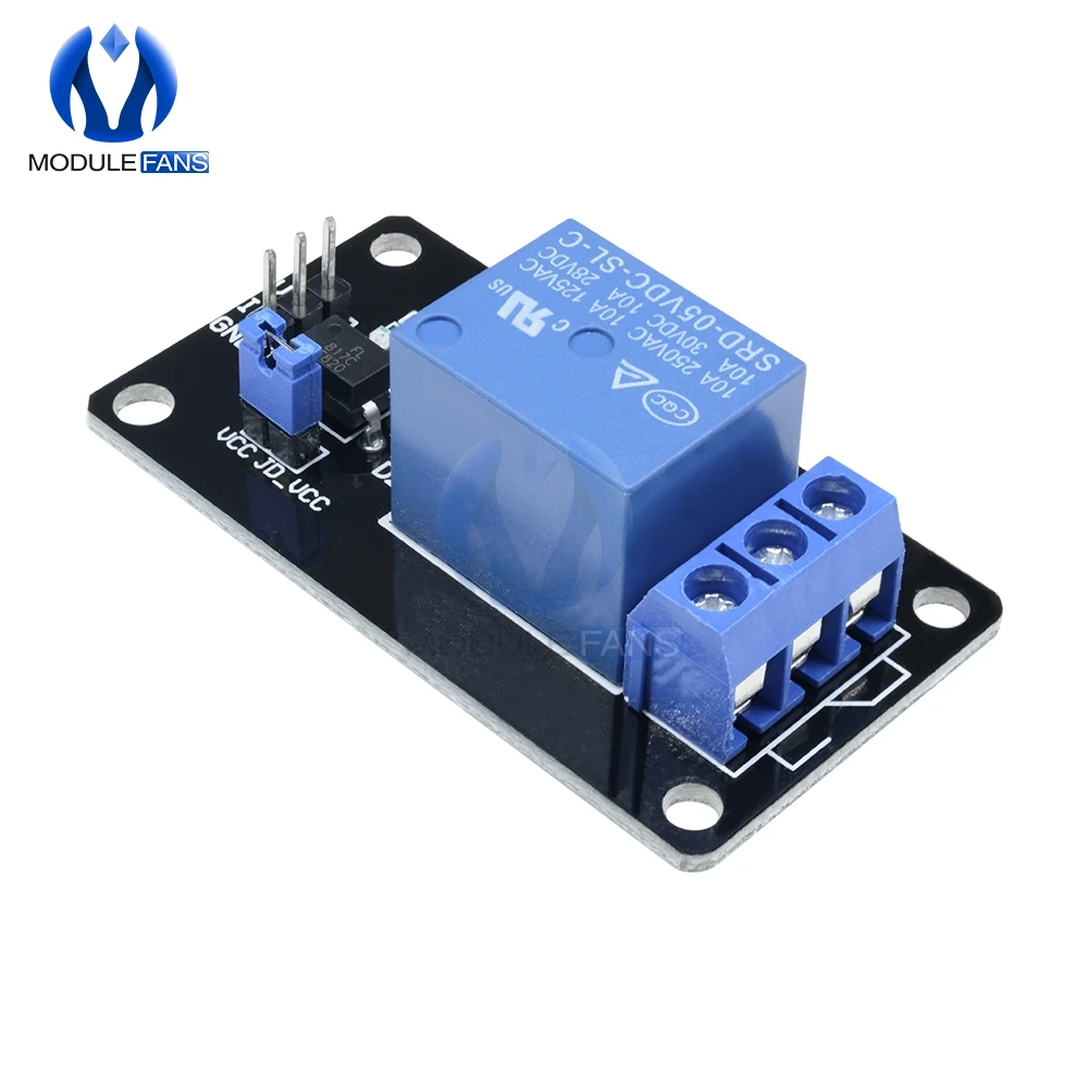 1 канальный релейный модуль постоянного тока 5 В для платы Arduino MCU PIC AVR DSP ARM SCM