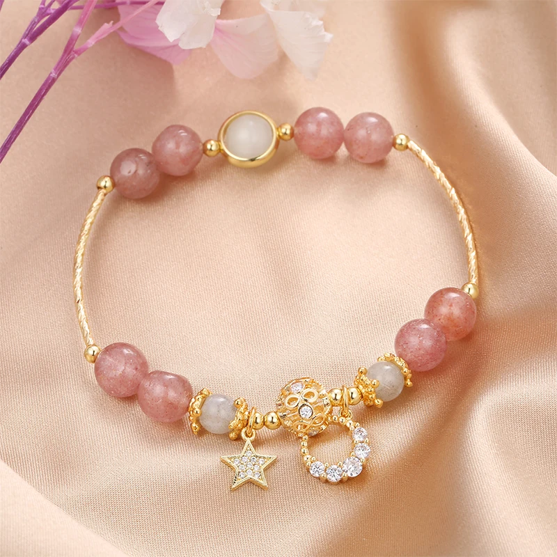 Модные новые бриллиантовые браслеты из 8 мм бусин высококачественные