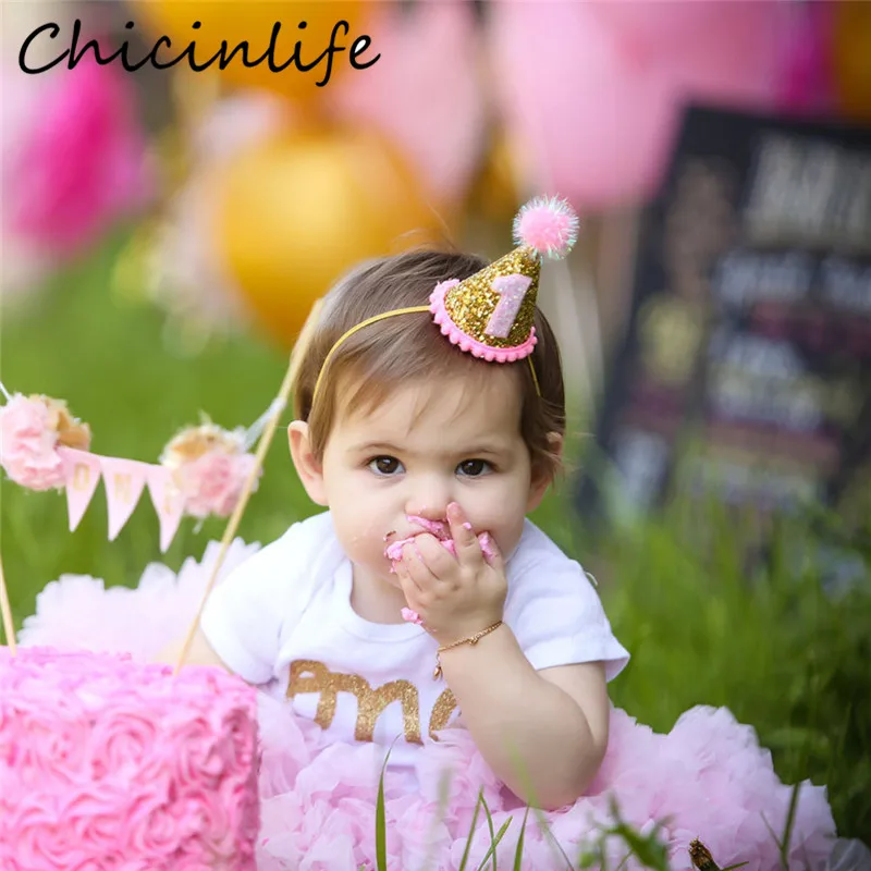 Chicinlife 1 шт. 1-я 2-я 3-я повязка на голову с короной день рождения для мальчиков и