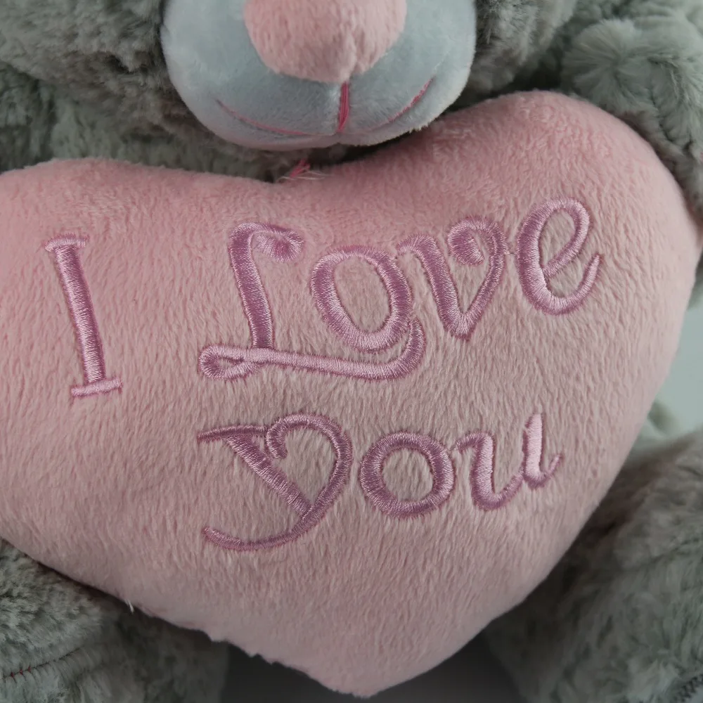 Плюшевый мишка с надписью I Love You мягкие плюшевые игрушки в виде чучела подарок