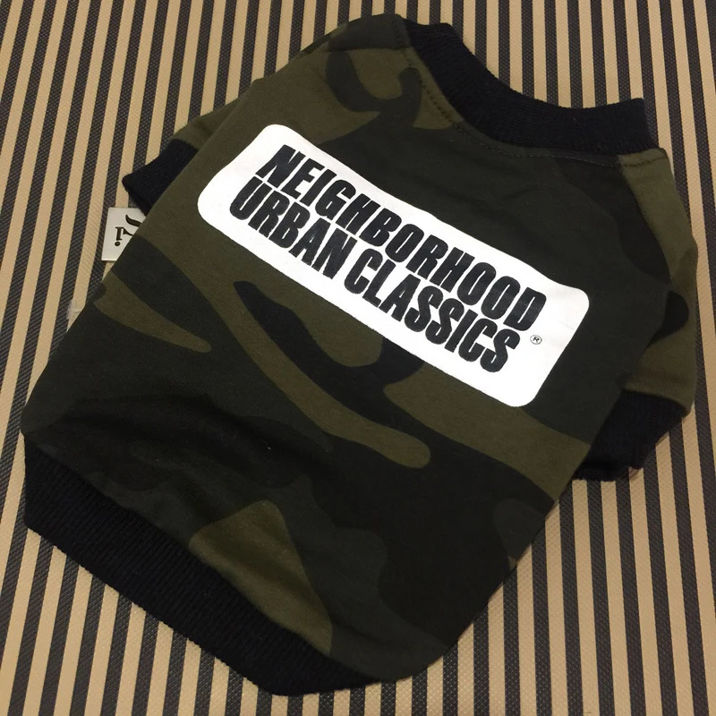 PipiFren Малый товары для собак одежда футболки весна Camo Куртка домашних животных