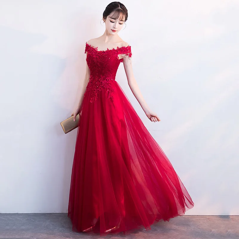 Платье Vestido Longo модное платье с v-образным вырезом и открытыми плечами украшенное