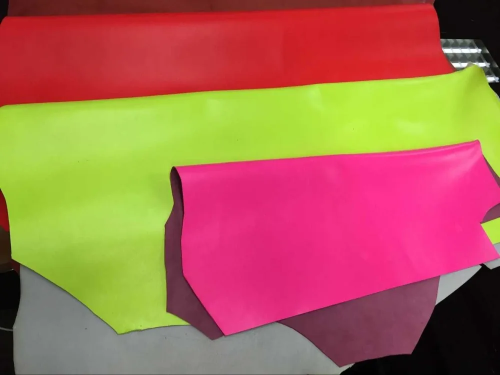 Страсть неоновая из настоящей овечьей шерсти кожа ткань для