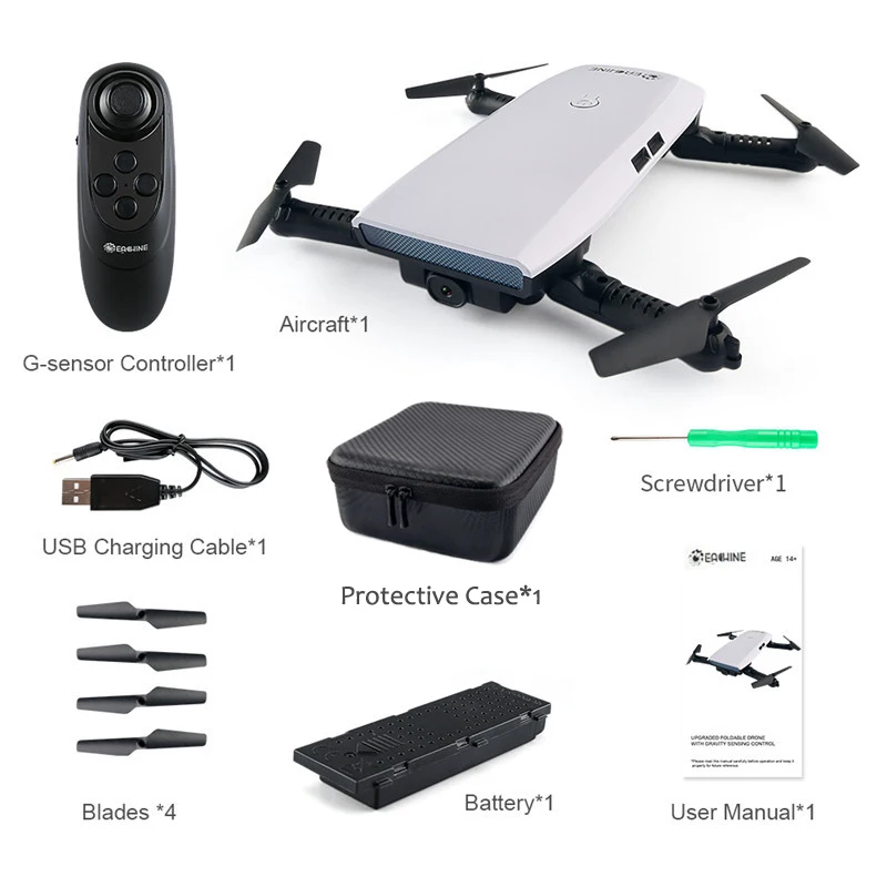 Eachine E56 720P Wi-Fi FPV селфи Дрон с датчиком гравитации приложение контроль высоты складной Радиоуправляемый квадрокоптер игрушка RTF VS H47 - Цвет: 1 Battery Version