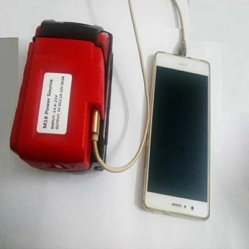 Горячая продажа USB зарядное устройство адаптер для Milwaukee 49 24 2371 M18/M12 с подогревом 15