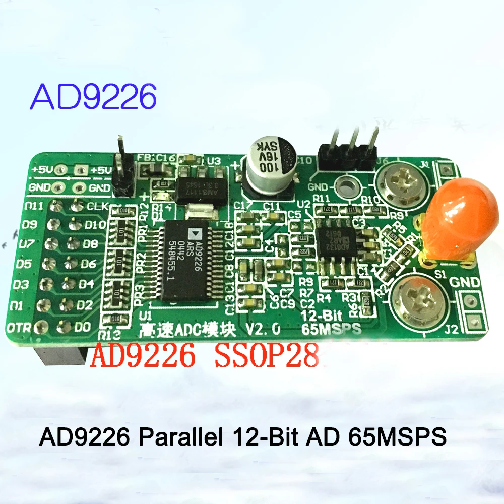 

Модуль AD9226, параллельный 12-разрядный AD 65MSPS, плата разработки FPGA для сбора данных, QFP-48/SSOP28 пакет