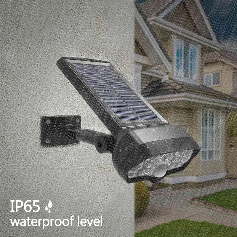 Led Solar Light Shark Pir Motion Sensor Lamp Waterproof Powered Spotlight For Outdoor Garden Wall | Освещение