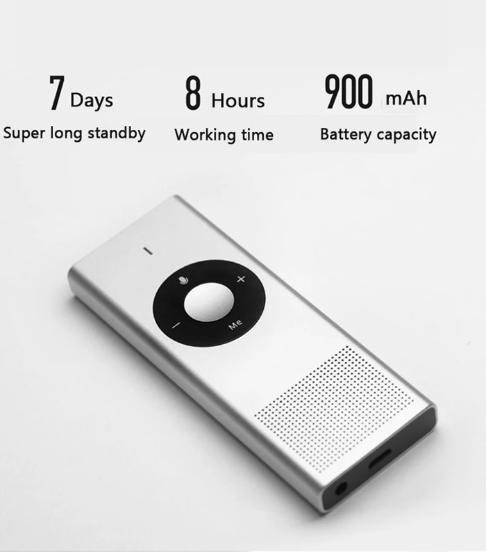 Xiaomi Moyu AI умный переводчик для путешествий 14 языков 7 дней в режиме ожидания 8H переводная машина microsoft переводная машина