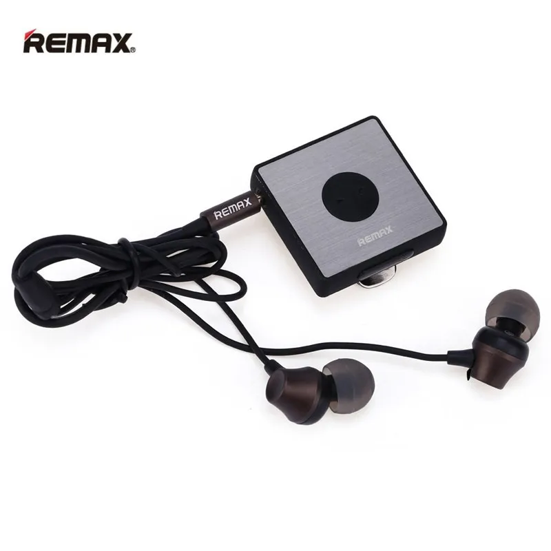 Спортивные Bluetooth наушники Remax с петличным зажимом беспроводное стерео FM радио fone