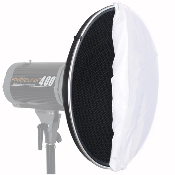 Топ Фотостудия Flash Beauty Dish 42 см S Тип соты + белый диффузор|Аксессуары для