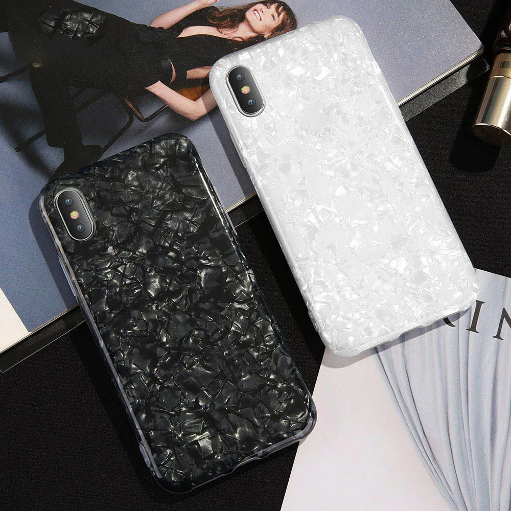 CASEIER блестящий чехол для iPhone X XR XS MAX 7 8 Блестящий мягкий TPU Plus 6 6S Чехол Capinhas Funda |