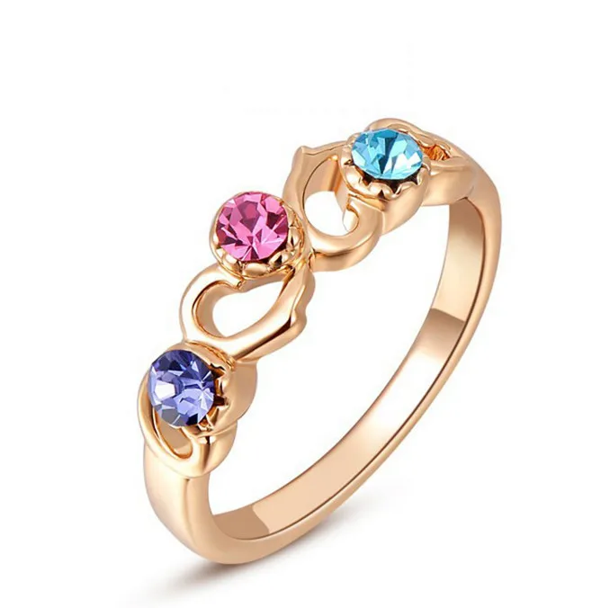 

AAA zircon colourful ring exquisite new fashion jewelry ring for women the best gift for lover freeshipping