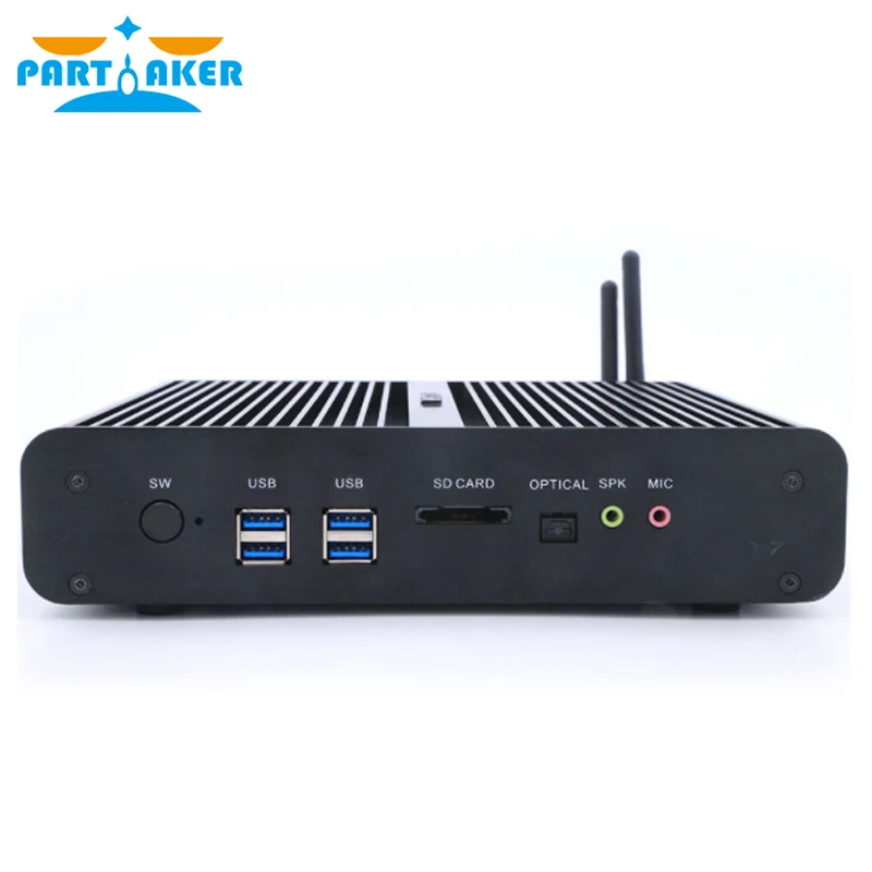 Мини ПК par57 B2 i7 Barebone HTPC Nuc Безвентиляторный Компьютер Broadwell 5Gen Core 5500U/5550u Wifi|mini pc