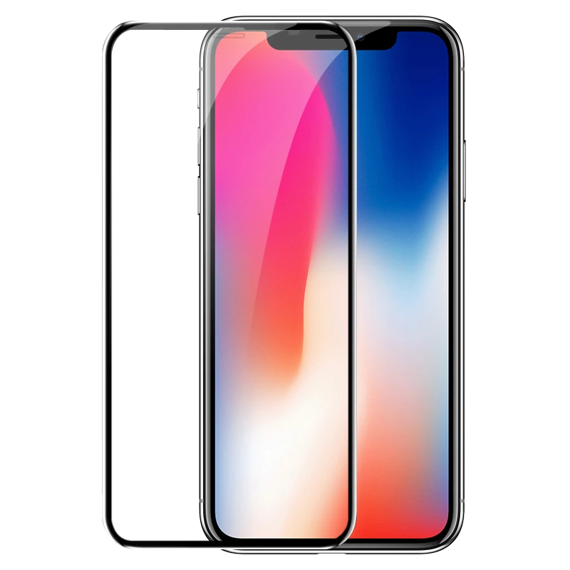 2 шт высокое разрешение полное покрытие 6D закаленное стекло для iPhone 7 8 6 6S Plus X XR XS MAX